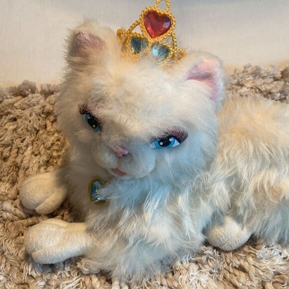 Barbie Mattel 2004 SARAFINA 20” Large Plush Persian Cat Princess Pauper - Picture 2 of 8